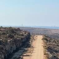 View of central Israel from the Avichai cattle farm in Samaria.