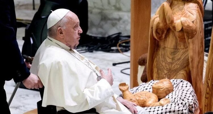 Pope Francis Baby Jesus Keffiyeh