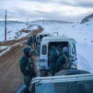 Elite Israeli troops on the Syrian side of Mount Hermon