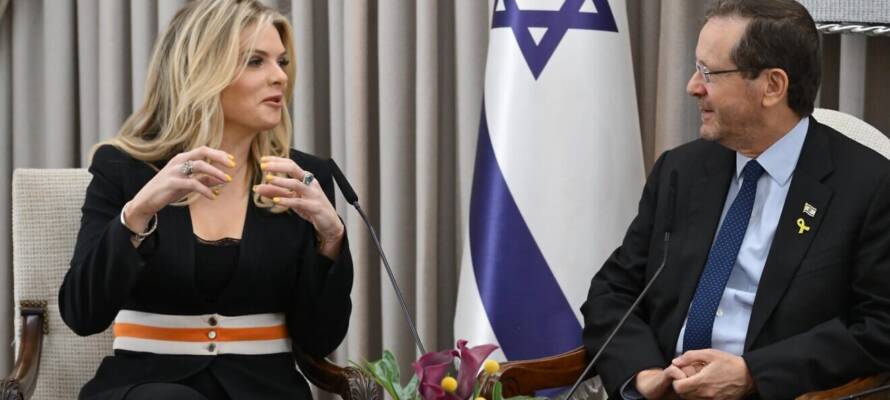 Erin Molan meets Israeli President Isaac Herzog