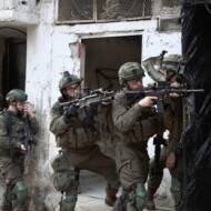 Israeli troops during counterterrorism activity in Tulkarem