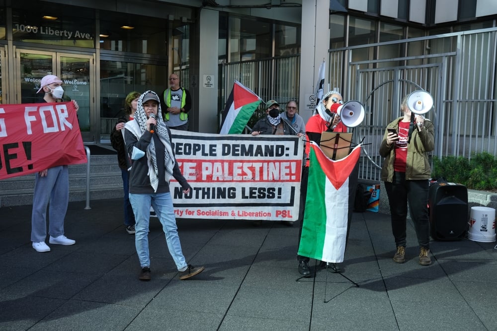 Pittsburgh protest.