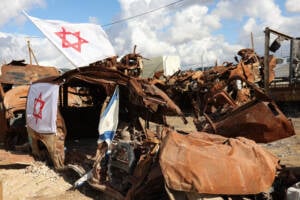  Scene from the car graveyard at Moshav Tekuma