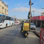 The scene of a shooting attack near Kdumim