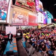 Jewish teens in Times Square