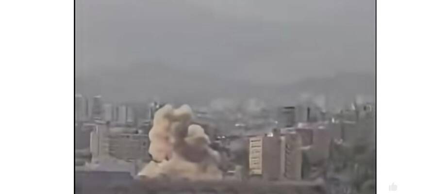 Houthi drone explosion