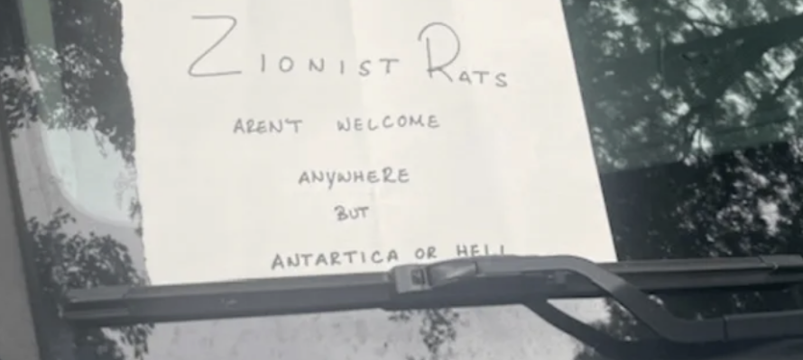 Antisemitic note
