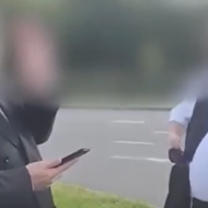 Lithuanian blogger spits on rabbis