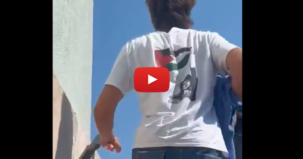 Jewish Woman Confronts Anti-Israel Group at Holocaust Memorial