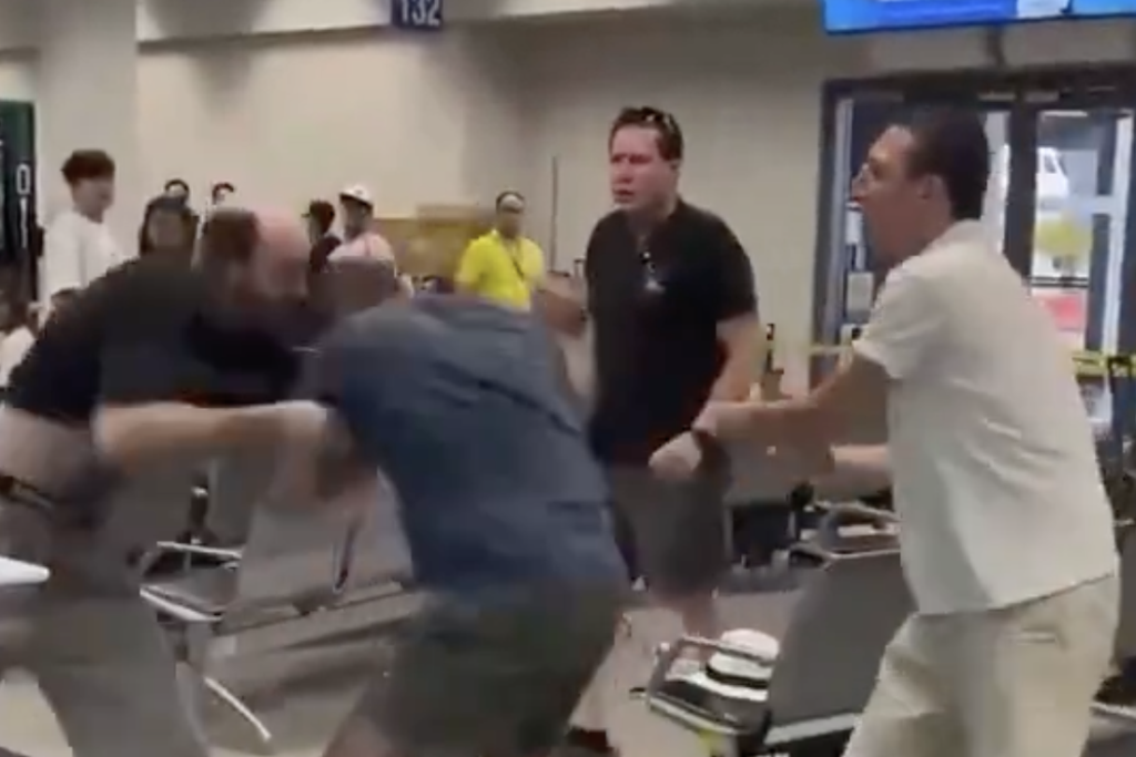 Antisemitic fight in Manila airport