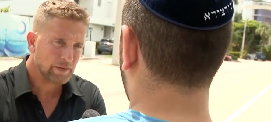 Journalist speaks to teenager who was targeted by an antisemitic hate crime in Florida, August 2026.