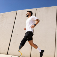 IDF amputee Shalev Biton in an Adidas ad (Screenshot/X)
