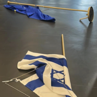 Israeli and EU flags knocked down and EU parliament, October 5, 2026.