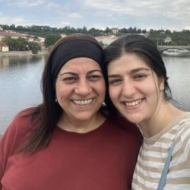 Mali and Liel Yahalomi (Photo: From the Facebook page of the Israeli Embassy in Vienna)