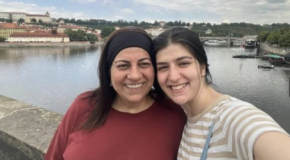 Mali and Liel Yahalomi (Photo: From the Facebook page of the Israeli Embassy in Vienna)